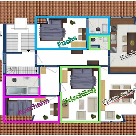 Schwarzwild - Und Ferienzimmer Appartamento